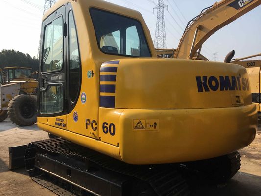 Second Hand Excavator Komatsu PC60-7/PC60 with 0.4M3 Bucket Capacity