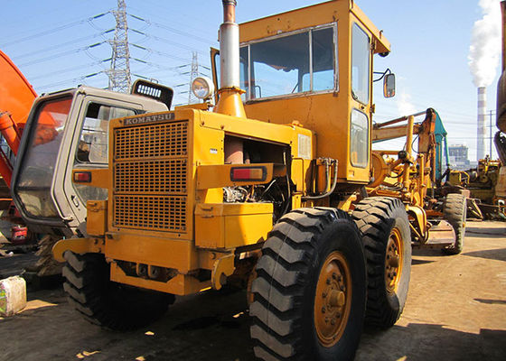 Original Color Second Hand Motor Grader / Old Road Grader Komatsu GD505A-2
