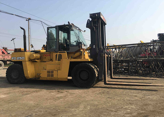 Japan Original Used TCM Forklift , Second Hand Diesel Forklifts 25T Capacity