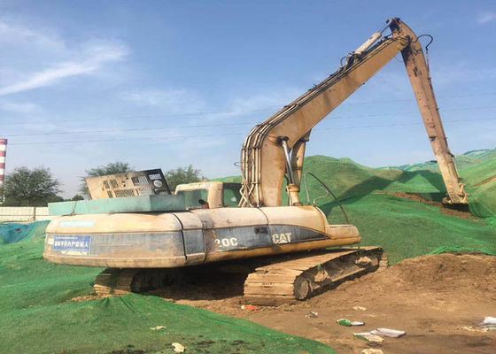 Crawler Type 320C Used CAT Excavators Lengthened Arm 18M Weight 19300KG