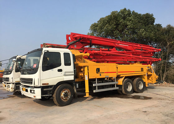 Old Putzmeister 36m Used Concrete Pump Truck with Isuzu Chassis Excellent Condition