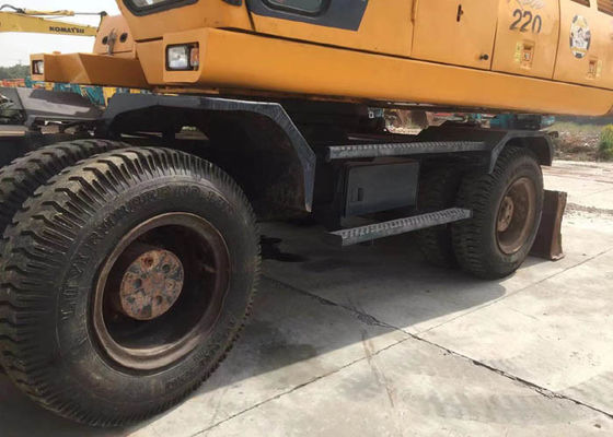 Hyundai 220 Used Wheel Excavator with Weight 21800kg Original Made In Korea