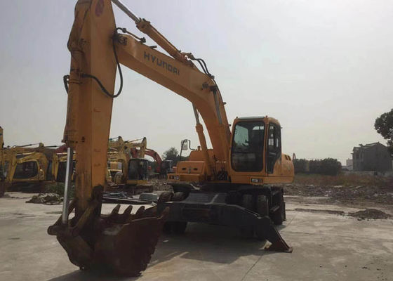 Original Korea Second Hand Wheel Excavator Hyundai 220 Weight 21800kg