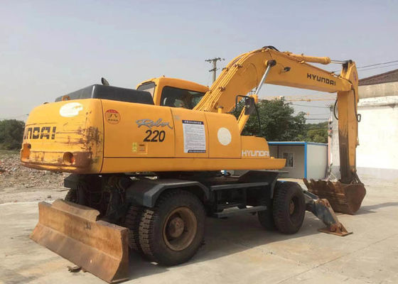 Original Korea Second Hand Wheel Excavator Hyundai 220 Weight 21800kg