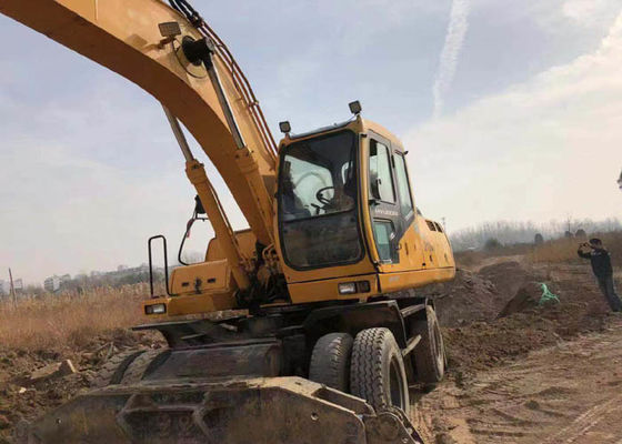 Weight 21800kg Used Wheel Excavator Hyundai 210 Construction Machine