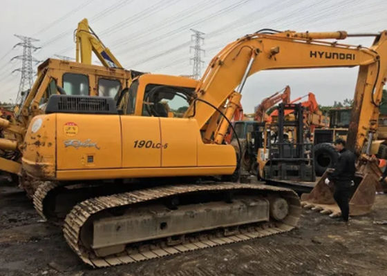 Hyundai 190 Used Wheel Excavator with 0.8M3 Bucket Size Original Engine