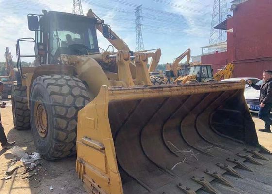Yellow 1615Nm 1800rpm 318hp Used CAT Wheel Loader