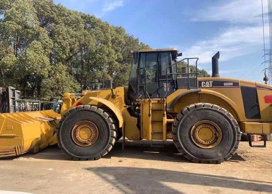 Yellow 1615Nm 1800rpm 318hp Used CAT Wheel Loader