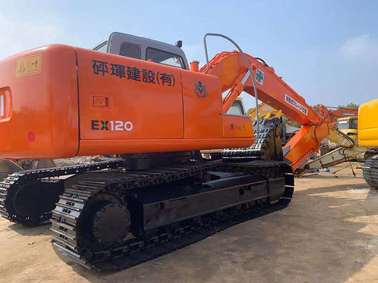 Mini Hydraulic Used Hitachi EX120 Excavator With 0.45cbm Bucket