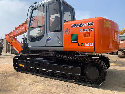 Mini Hydraulic Used Hitachi EX120 Excavator With 0.45cbm Bucket