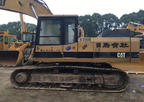 Yellow Second Hand Excavator Cat E200B Weight 20Ton with Good Condition