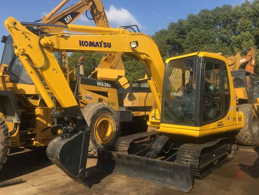 Second Hand Excavator Komatsu PC60-7/PC60 with 0.4M3 Bucket Capacity