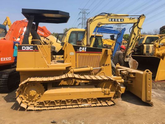 Used Japan Cat D3C Mini Swamp Track Bulldozer 4000h Round Working Hour